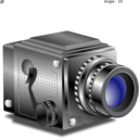 download Camera clipart image with 0 hue color