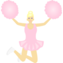 Jumping Cheerleader