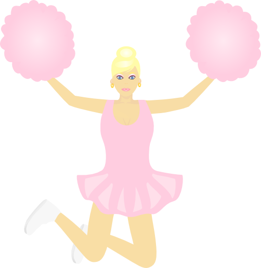 Jumping Cheerleader