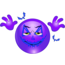 download Zombie Smiley Emoticon clipart image with 225 hue color