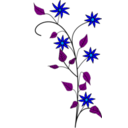 download Flowers clipart image with 180 hue color