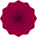 download Weaving Iris Mandala clipart image with 45 hue color