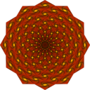 download Weaving Iris Mandala clipart image with 90 hue color