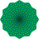 download Weaving Iris Mandala clipart image with 225 hue color