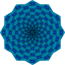 download Weaving Iris Mandala clipart image with 270 hue color