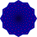 download Weaving Iris Mandala clipart image with 315 hue color