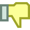 download Thumb Down Dislike clipart image with 45 hue color