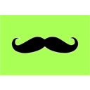 download Mustache clipart image with 90 hue color