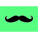 download Mustache clipart image with 135 hue color