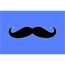 download Mustache clipart image with 225 hue color