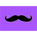 download Mustache clipart image with 270 hue color