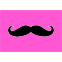 download Mustache clipart image with 315 hue color