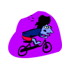 download Biker clipart image with 225 hue color