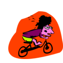 download Biker clipart image with 315 hue color