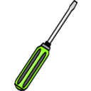 download Simple Screwdriver clipart image with 45 hue color