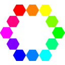 download 1 Point 12 Connected Hexagons clipart image with 0 hue color