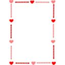 download Heart And Candy Border clipart image with 0 hue color