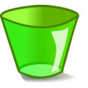 download Trashcan Empty clipart image with 45 hue color