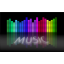 download Music Equalizer 5 clipart image with 225 hue color