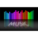 download Music Equalizer 5 clipart image with 270 hue color