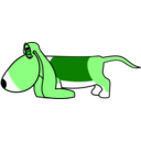 download Sleepydog001 clipart image with 90 hue color