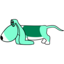 download Sleepydog001 clipart image with 135 hue color