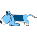 download Sleepydog001 clipart image with 180 hue color