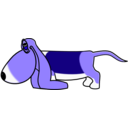 download Sleepydog001 clipart image with 225 hue color