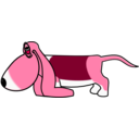 download Sleepydog001 clipart image with 315 hue color