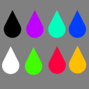 download Waterdrops clipart image with 45 hue color