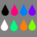 download Waterdrops clipart image with 90 hue color