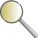 download Magnifying Glass clipart image with 225 hue color