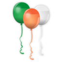 download St Patricks Balloons clipart image with 0 hue color