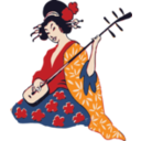 Geisha Playing Shamisen