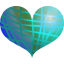download Red Heart clipart image with 180 hue color