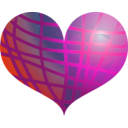 download Red Heart clipart image with 315 hue color