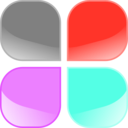download Jelly Buttons Square With Rounded Corners clipart image with 315 hue color