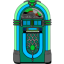 download Fifties Jukebox clipart image with 135 hue color
