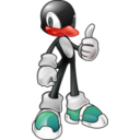 download Tux The Penguin In Sonic Style clipart image with 315 hue color