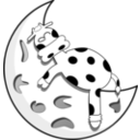 download Vaca En La Luna clipart image with 0 hue color