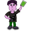 download Boy Photographer clipart image with 270 hue color
