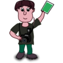 download Boy Photographer clipart image with 315 hue color