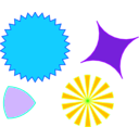 download Miscelshapes clipart image with 225 hue color