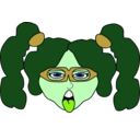 download Naughty Girl clipart image with 90 hue color