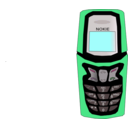 download Mobile Phone clipart image with 135 hue color