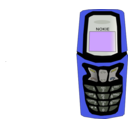 download Mobile Phone clipart image with 225 hue color