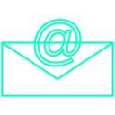 download Email Rectangle 3 clipart image with 225 hue color