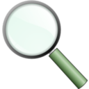 download Magnifying Glass clipart image with 270 hue color