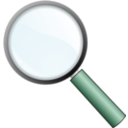 download Magnifying Glass clipart image with 315 hue color