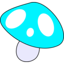 download Toadstool Daniel Steele R clipart image with 180 hue color